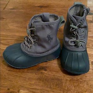 Polo Toddler boy duck boots size 8